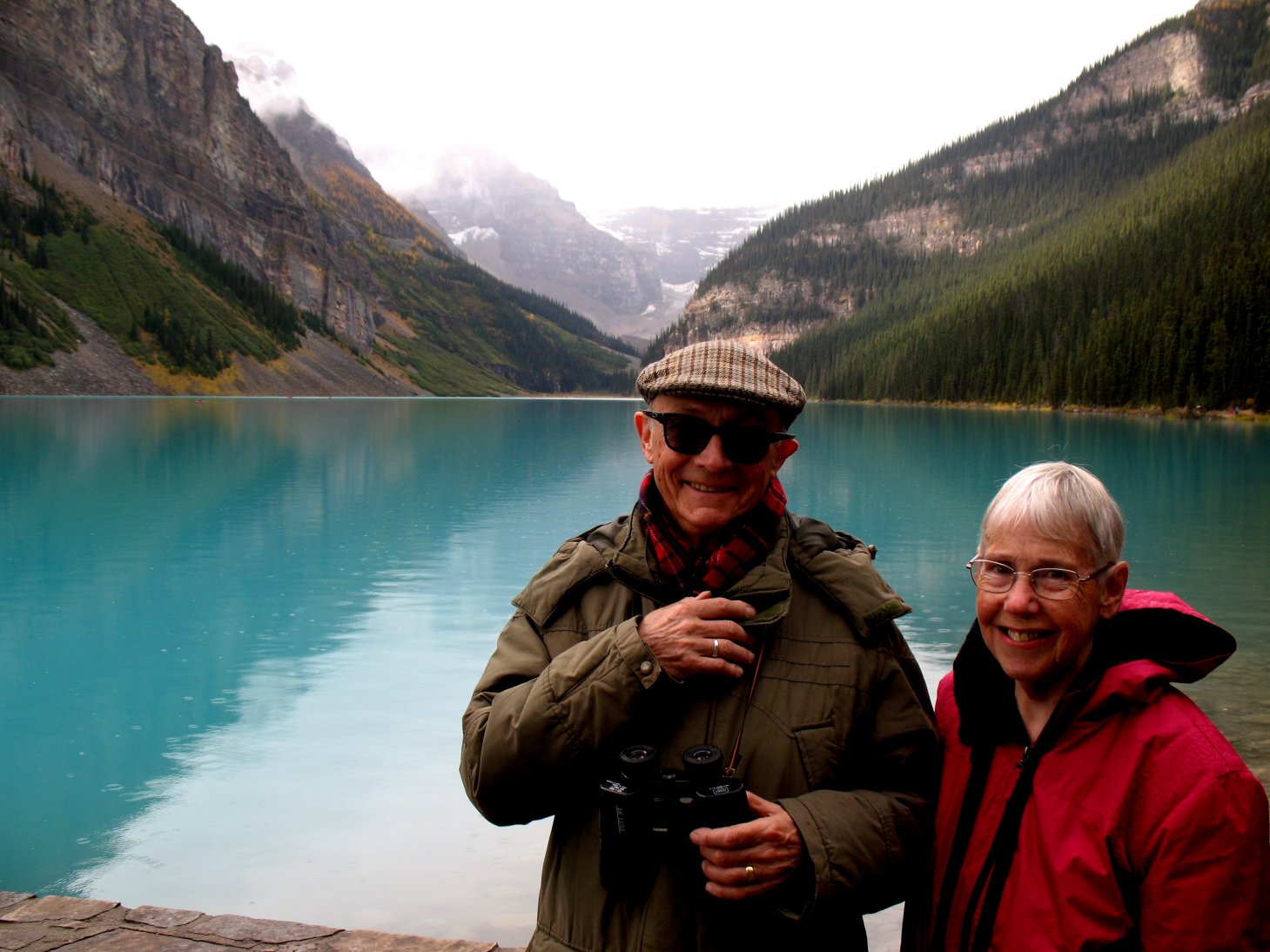 M & R at the Lake Louise photograph